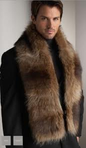 hommes Foulards Fourrure