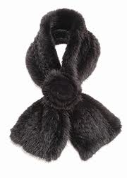 gris Foulards Fourrure