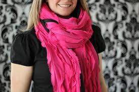 rosa Fleece Tücher