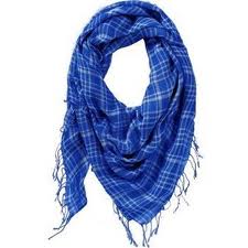 blu Plaid Sciarpe