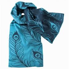 blu Sciarpe Lana
