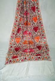 kvinner Broderi Skjerf