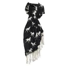svart	Pashmina Skjerf