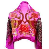 rosa Pashmina Sjal