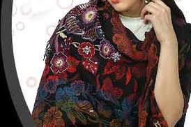 preto Pashmina Xales