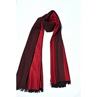 red black woven shawls